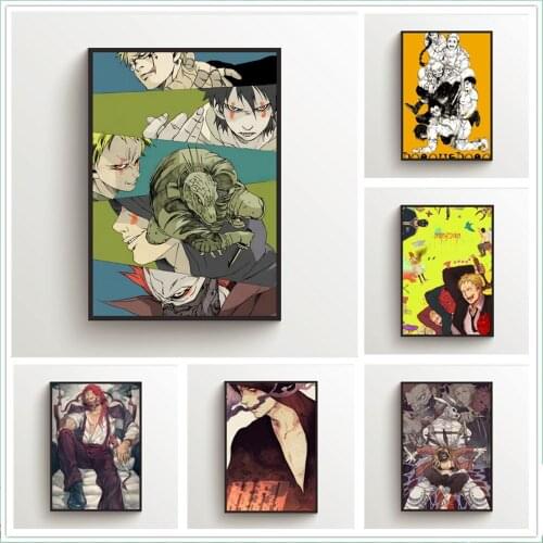 WTQ Canvas Painting Anime Posters Dorohedoro Wall Decor Retro Poster Wall Art Picture for Living Room Decor