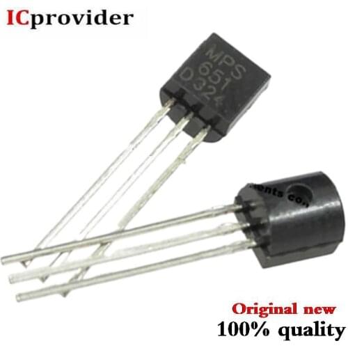 10PCS/lot MPS651 TRANSISTOR NPN MED PWR TO-92 651 S651 PS651