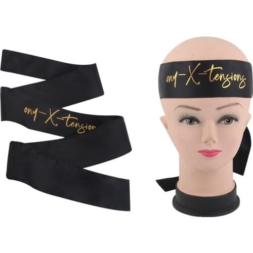 20pc Customimized Logo Wig Head Wrap Pink Black Satin Edge Laying Scarf Edge Wraps For Hair Frontals Wigs Womens Satin Headband