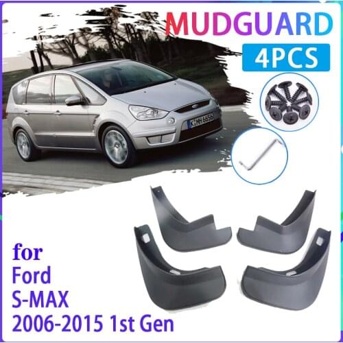 4 PCS Car Mud Flaps For Ford S-MAX S MAX SMAX 2006~2015 2008 2010 2011 Mudguard Splash Guards Fender Mudflaps Auto Accessories