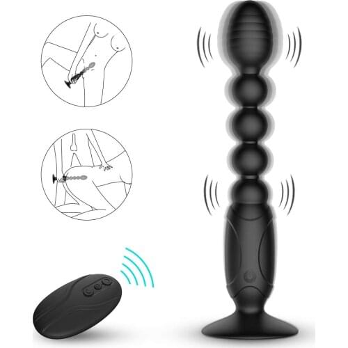 7 frequency vibration Anal Dildo Vibrator Massager Anal Beads Plug G Spot Butt Plug Adult Masturbation Anal Sex Toys for Couple