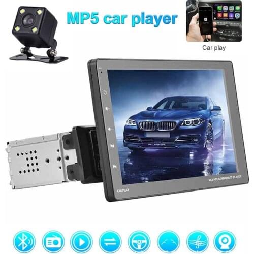 9 Inch Universal Car Contact Screen MP5 Player Support Mirror Link FM Steering Wheel Control with 4 LED Rear Camera
