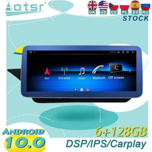For Mercedes-Benz E200 2013-2015 Android10 Tesla Car Radio Wireless Carplay GPS Navigation DSP Multimedia Player
