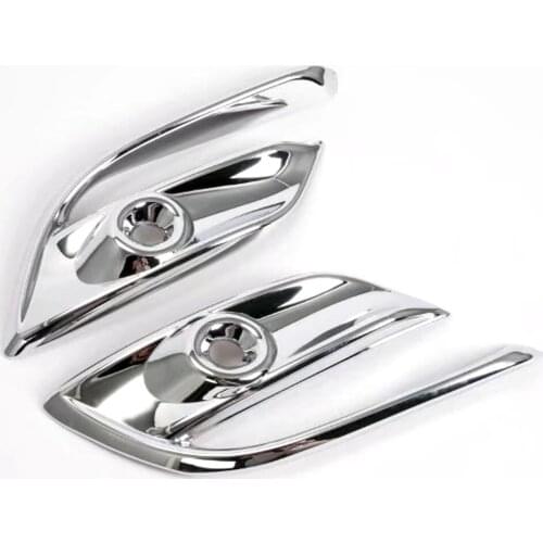 For Mazda 3 M3 Axela 2017 2018 ABS Chrome Front Foglight Fog Light Cover Trim Car Protect Exterior Car Accessories Sticker