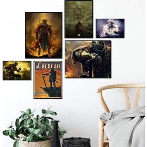 The Dark Souls 3 Game Poster HD Canvas canvas painting Wall Game Decor Picture Artworks Poster Canvas