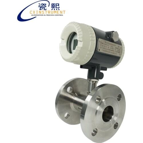 DN25 4-20mA Output Water Oil Liquid Turbine Flowmeter Impeller Flow Meter