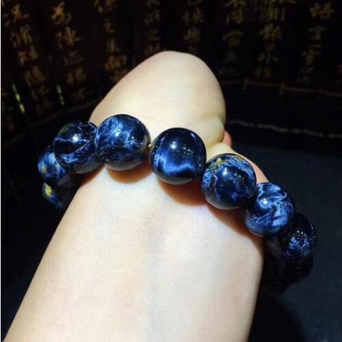 Kyanite Blue spar Bracelet Multi-circle beads Blue Velvet crystal fine jewelry free shipping