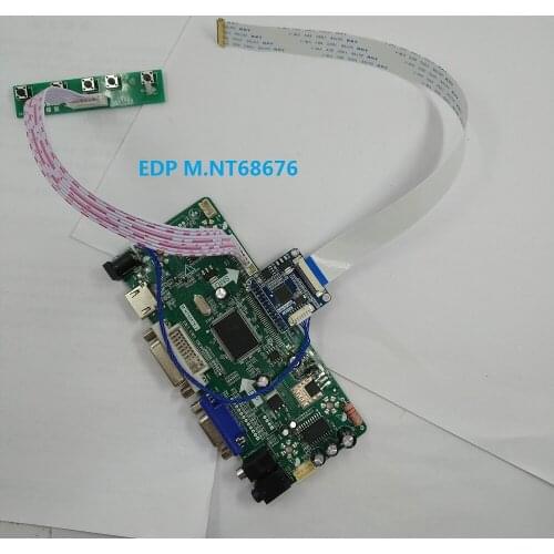 Kit for LP156WF6-SPP1 Controller board LG display HDMI VGA DVI 60Hz 30pin EDP 1920*1080 LCD M.NT68676 Panel Screen 15.6" LED