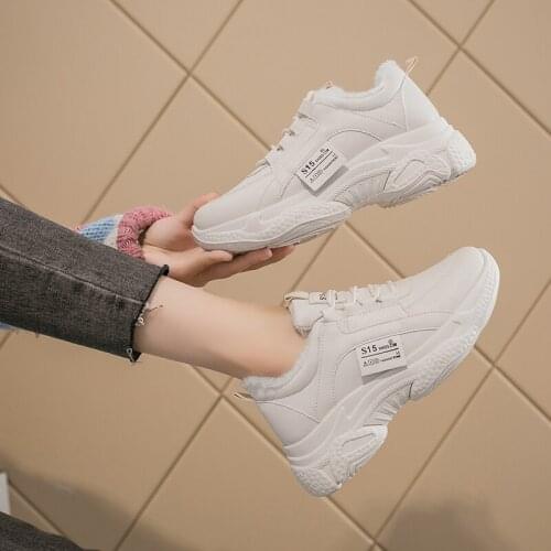 Round Toe Lace-up Sneakers Women Flats Rubber Ladies Shoes Comfortable Platform Shoes Women Casual Shoes Woman Autumn U21-05