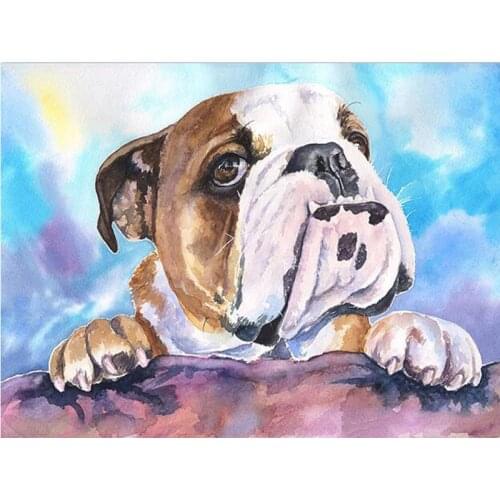 Full square mosaic, 5d diamond painting English Bulldog diy diamond embroidery Sale crafts home decoration needleworks kit FG765