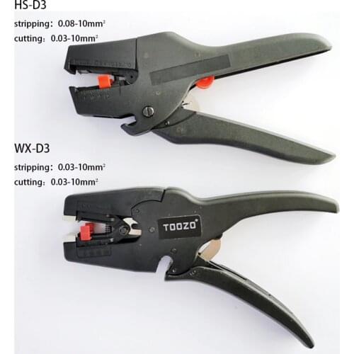 D3 multi-blade cutter adjustable precision wire stripper tool pliers automatic 0.08-10mm 32-7AWG cable cutter