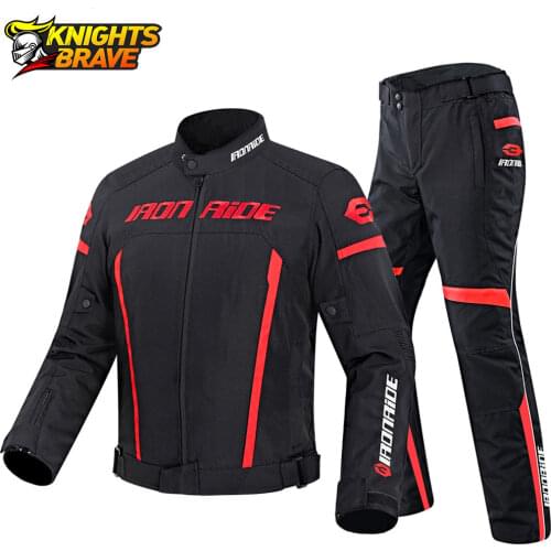 IRONRIDE Motorcycle Jacket Men Riding Pants Suit Racing Moto Jacket Body Armor Protection Equiment Motocross Suit With Linner