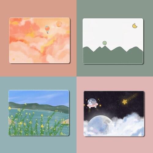 Mouse Pad Gaming Desk Mats Laptop Mouse Mat Cute Mouse Pad Writing Desk Mat for Mouse Mice Kawaii Office Accessories 22x18cm