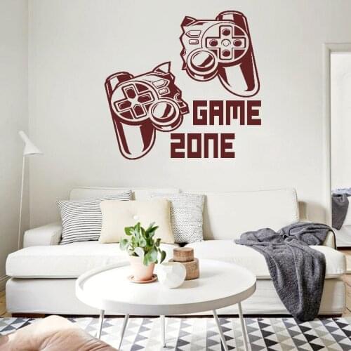 Game Zone Family Wall Stickers Decal Vinyl Art Home Decor Kids Room Nature Wallpapers Decoration Accessories Murals Beauty Z155