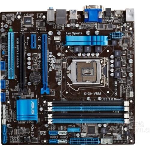 Asus P8Z77-M Desktop Motherboard Z77 Socket LGA 1155 i3 i5 i7 DDR3 32G uATX UEFI BIOS Original Used Mainboard On Sale