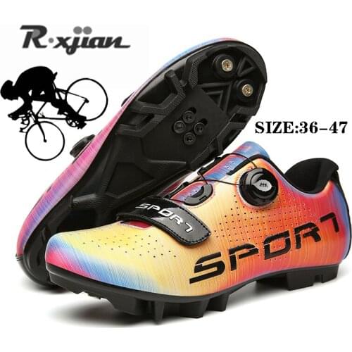 New unisex cycling shoes dazzling color high-quality non-slip wear-resistant breathable comfortable professional training shoes