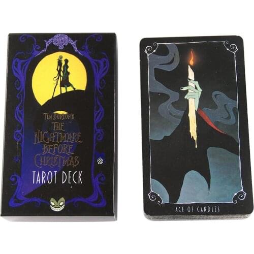 Tarot Cards Nightmare Before Christmas Tarot Table Game English Divination Tarot ​Family Party Playing Cards