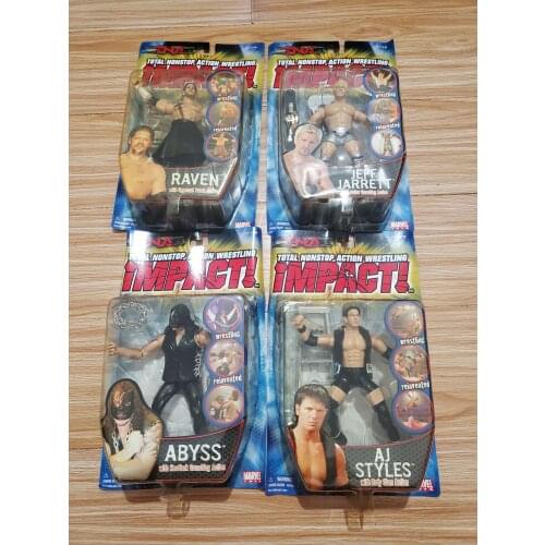 TNA abyss jeff jarrett raven aj styles impact njpw aew dynamite bullet club the elite toybiz figure model toys
