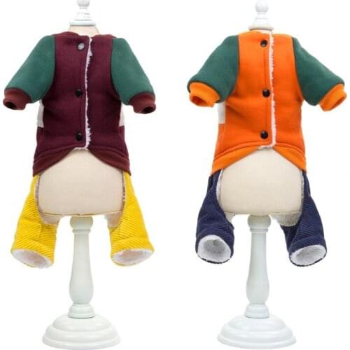 Thicken Dog Clothes Jumpsuit Winter Dog Costume Outfit Chihuahua Yorkshire Pomeranian Bichon Schnauzer Dog Coat Jacket Garment