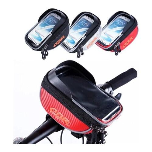 5.5 inch Bicycle Touch Screen Waterproof handlebar Bag Cycling Outdoor Sports Bags 3Colors Bike Frame Front Tube Bag for iPhone