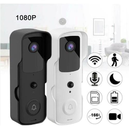 WiFi Video Doorbell Camera 1080P Wireless Doorbell Camera Weatherproof HD Night Vision Motion Detection for Office Home Security