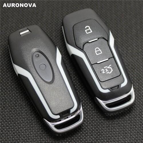 AURONOVA New Replace Smart Key Shell for Ford Edge Mondeo 3 Buttons Remote Car Key Case