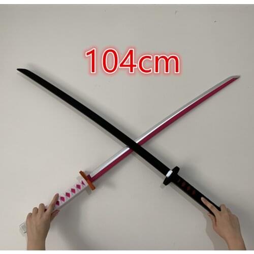 1:1 Anime Zoro Sandai Kitetsu Cosplay Sword Ninja Samurai Props Super Hero Weapon Sword Model Black Weapon 104cm