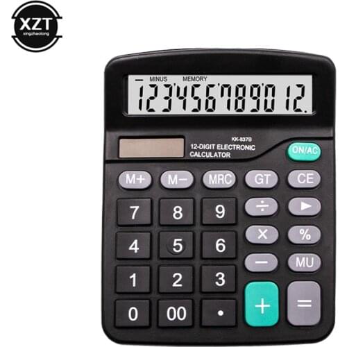 12 Digit Scientific Calculator Solar AA Battery Dual Energy General Purpose Calculators Programmer