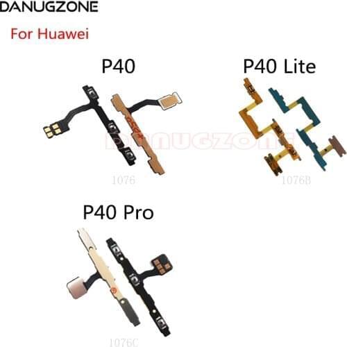 30PCS/Lot For Huawei P40 PRO / P40 Lite Nova 6SE Power Button Switch & Volume Up / Down On / Off Button Flex Cable