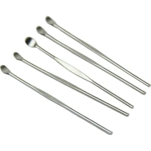 5pcs Stainless Steel Earpick Smooth Surface Ear Cleaner Ear Pick Wax Curette Remover Ear Cleaning Care Tool