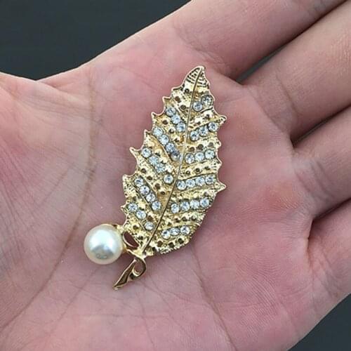 50pcs Pearl Leaves Leaf Rhinestone Applique Invitation Pendant Bag Decor Clothes Metal Crystal Flatback Hairpin Embellishment