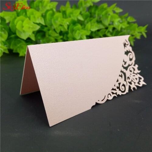 50pcs Party Table Name Place Escort Cards Table Place Cards Favor Decoration Wedding Supplies Seating Decoration Vintage 6zsh870