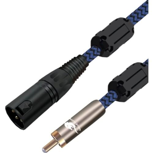 Quality RCA to XLR Audio Cable for Mixing Console Amplifier Gold Plated Audio Cable XLR 3 Pin to RCA Jack 1M 2M 3M 5M 8M 12M
