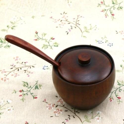 1Set Solid Wood Spice Jar Kitchen Supplies Seasoning Box Castor Salt Shaker Accessories Tools Multifunction 2021NEW DIY Quality