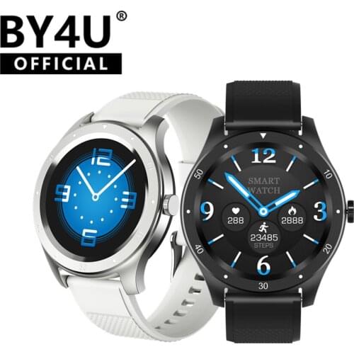 BY4U S6 Full Touch Smart Watch Men Women Sports Clock Waterproof Watch Sleep Heart Rate Monitor Smartwatch for IOS Android