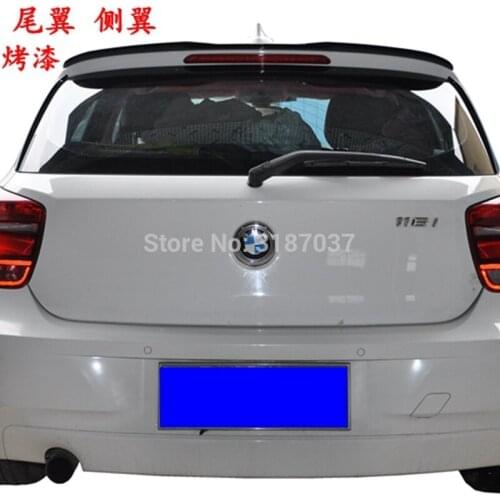 For BMW F20 116 118 120 125 M135I ABS Plastic Gloss Black Color Rear Roof Spoiler Wing Trunk Lip Boot Cover Car Styling