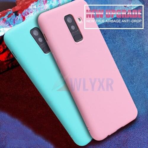 For Samsung Galaxy A6 A8 J4 J6 A3 A5 A7 Case Silicone Phone Cover TPU Cases For A10 A20 A30 A40 A50 A60 Case Matte Bumper Coque