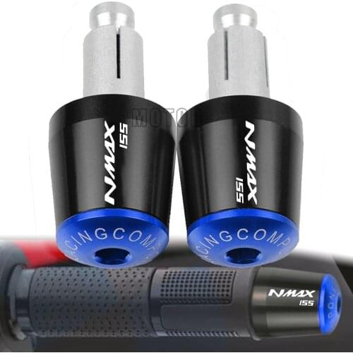 7/8mm Aluminum Motor Scooter Handlebar Grips Handle Bar Cap End Plugs For YAMAHA NMAX155 N-max 155 2014 2015 2016 2017 2018 2019