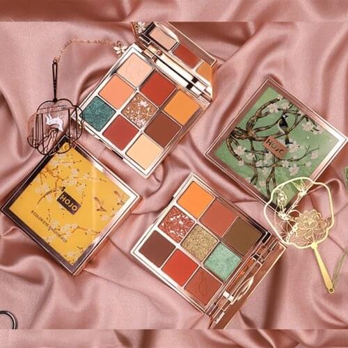 HOJO Smoky Makeup Earth Color Lasting Eyeshadow Anti-smudge Eyeshadow Palette
