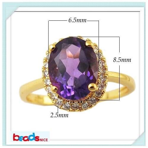 Beadsnice ID25583 elegant forever pure 925 sterling silver rings with amethyst as valentine gift for his and her rings