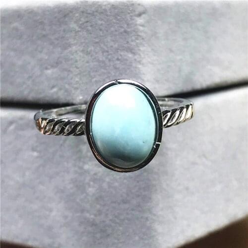 Genuine Natural Turquoise Ring For Woman Lady Man Love Gift Silver 11x9mm Oval Beads Gemstone Adjustable Size Ring Jewelry AAAAA