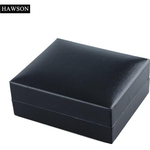 HAWSON Jewelry Boxes and packaging New Cufflinks Boxes Storage Tie Sets Black Gift Box Online