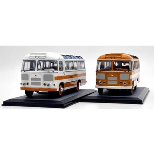 Diecast 1:43 Russian Bus Passenger 1968 Alloy Car Model Collection Decoration Souvenir Ornaments Display Vehicle Toy Gifts