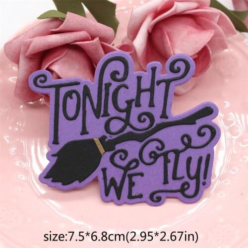 YPP CRAFT Tonight We Fly Metal Cutting Dies Stencils for DIY Scrapbooking Decorative Embossing DIY Paper Cards