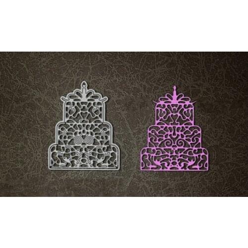 Metal birthday cake Cutting Dies Stencils for DIY Scrapbooking photo album Decorative Embossing DIY Paper Cards