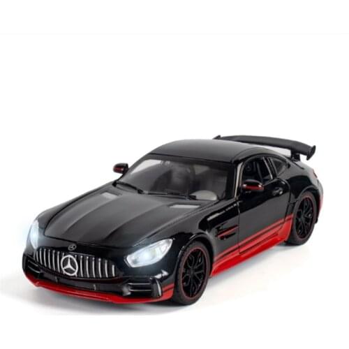 1:24 BENZ GTR Samurai Special Edition Childrens Toy Simulation Alloy Sports Car Model Presents Boys Gift