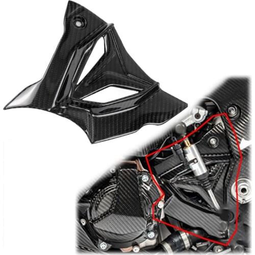 For BMW S1000RR S1000 RR S 1000RR Carbon Fiber Motorcycle Sprocket Cover Fairing Guard 2019 2020