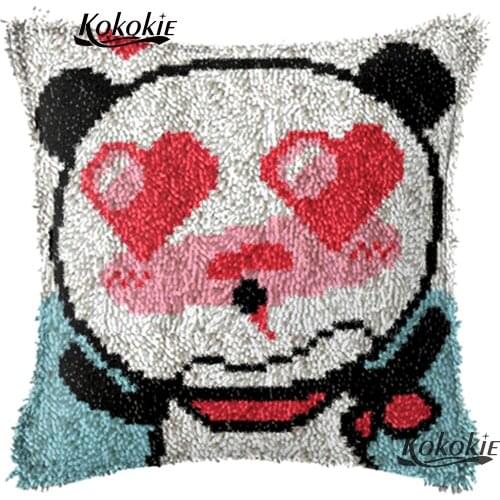 Latch hook rug kits carpet pillow cushion embroidery handmade cross-stitch embroidery yarn handicraft needlework sets