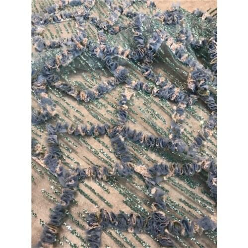 Latest African Lace Fabric glitter lace French Mesh ZH-2186815 Lace Fabric Nigerian Tulle Lace For Party