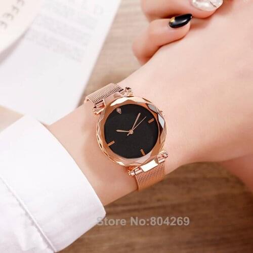 Wholesale Fashion Womens Colorful Rhinestone Watches Alloy Quartz Watch Simple Lazy Lady Black Case Watches